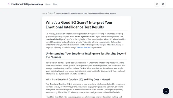 What's a Good EQ Score? Interpret Your Emotional Intelligence Test Results