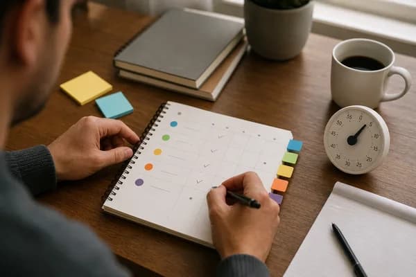 شخص يتأمل ملاحظات عن التعاطف