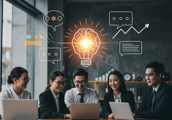 Эмоциональный интеллект повышает командное общение и производительность.